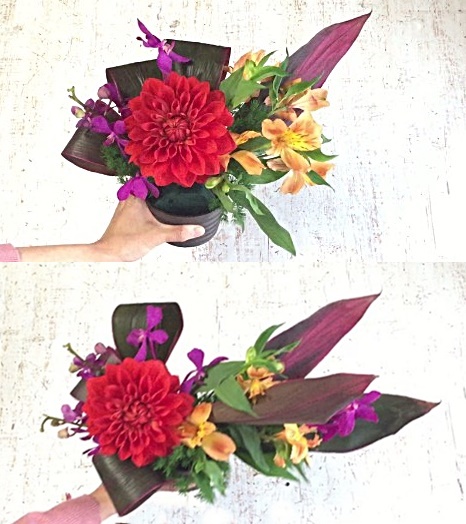 無料deフラワーレッスン インパクトのあるお花を1輪使ってテーブル装花を作る方法 Glu Ck Floristik グリュック フローリスティーク