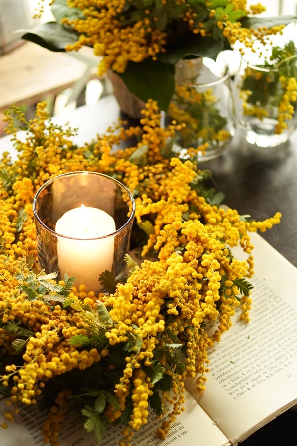 ミモザ人気爆発 なぜミモザは愛される ミモザの管理方法とミモザを使った花束 リース Glu Ck Floristik グリュック フローリスティーク